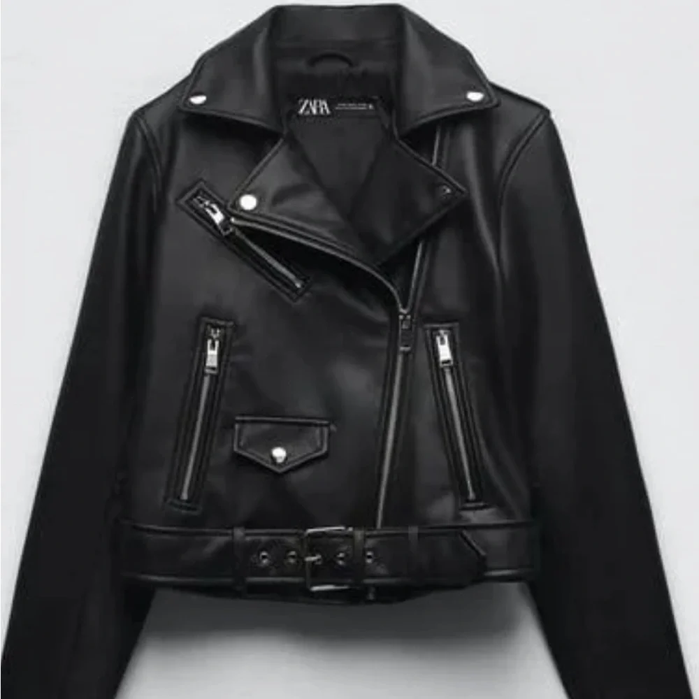 Zara faux leather biker jacket (s)🔥 - Picture 1 of 1